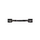 BONDED LEATHER CUFFS WITH HANDLE BLACK