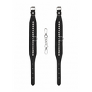 DIAMOND STUD ANKLE CUFFS BLACK