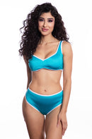TURQUOISE RETRO SHORTS O/S