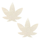 NEVA NUDE WHITE WEED LEAF PASTIES