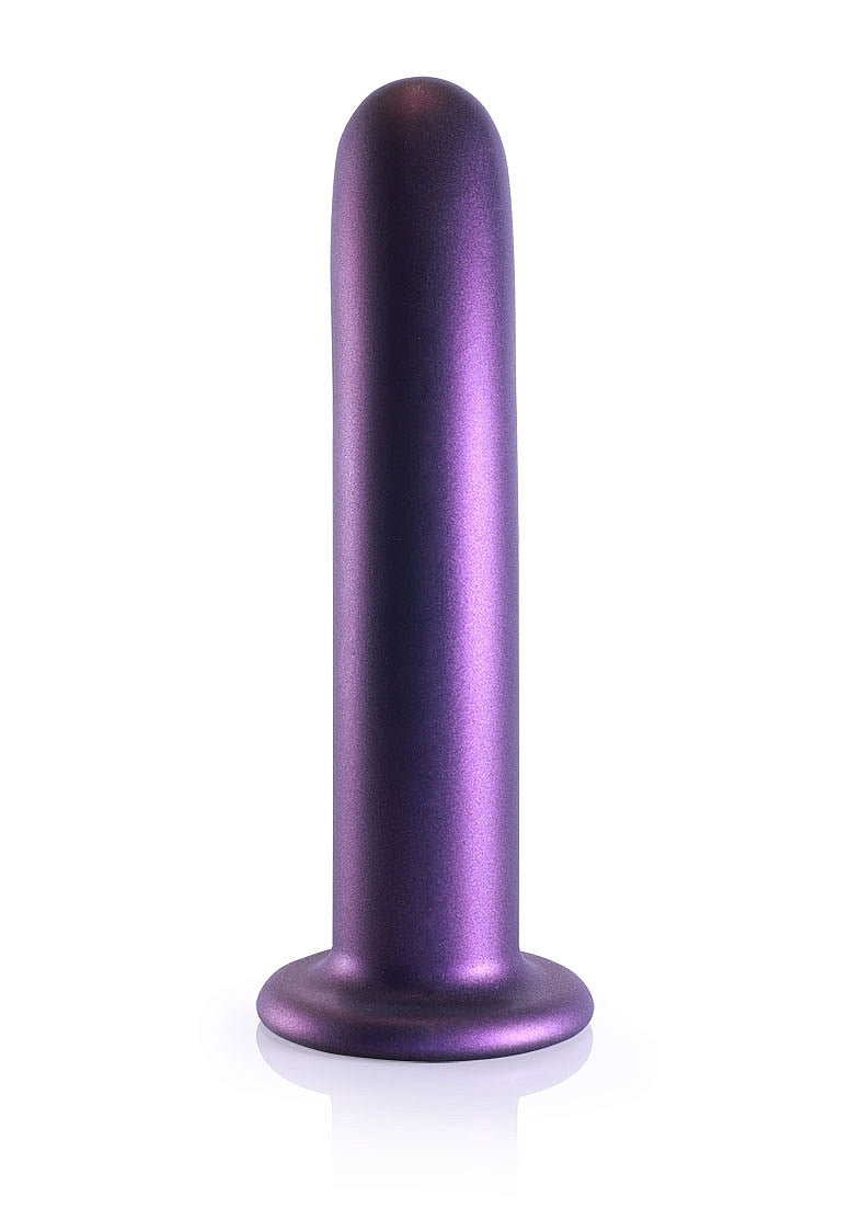 SMOOTH G SPOT 7" DILDO METALLIC PURPLE