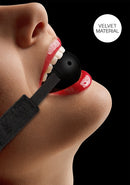 VELVET BREATHABLE BALL GAG BLACK