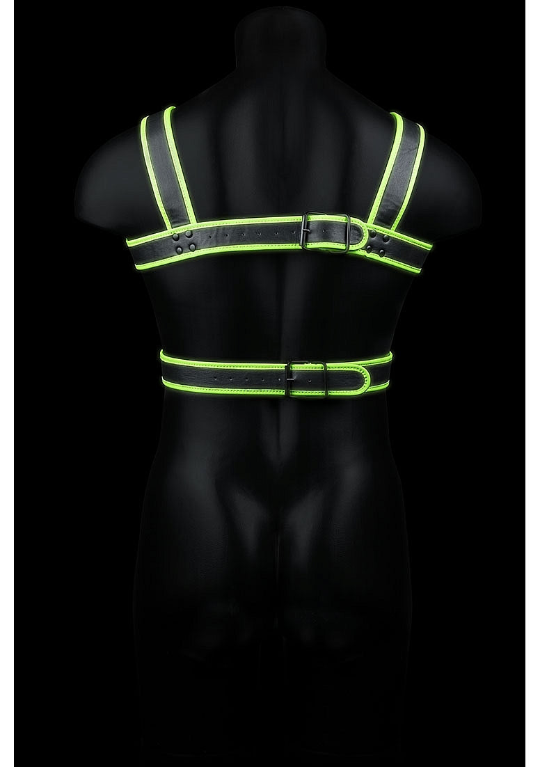 GLOW IN THE DARK CHEST HARNESS L/XL