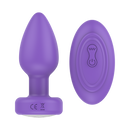 LUV INC VIBRATING ANAL PLUG PURPLE WITH REMOTE