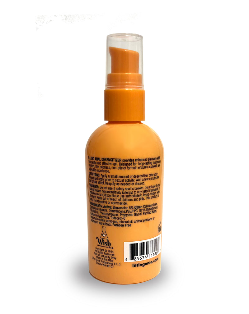 B LUVD ANAL DESENITISER 4OZ