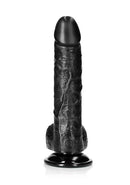 REALROCK 8" CURVED DILDO BLACK