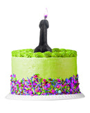 BLACK GLITTER PENIS CANDLE