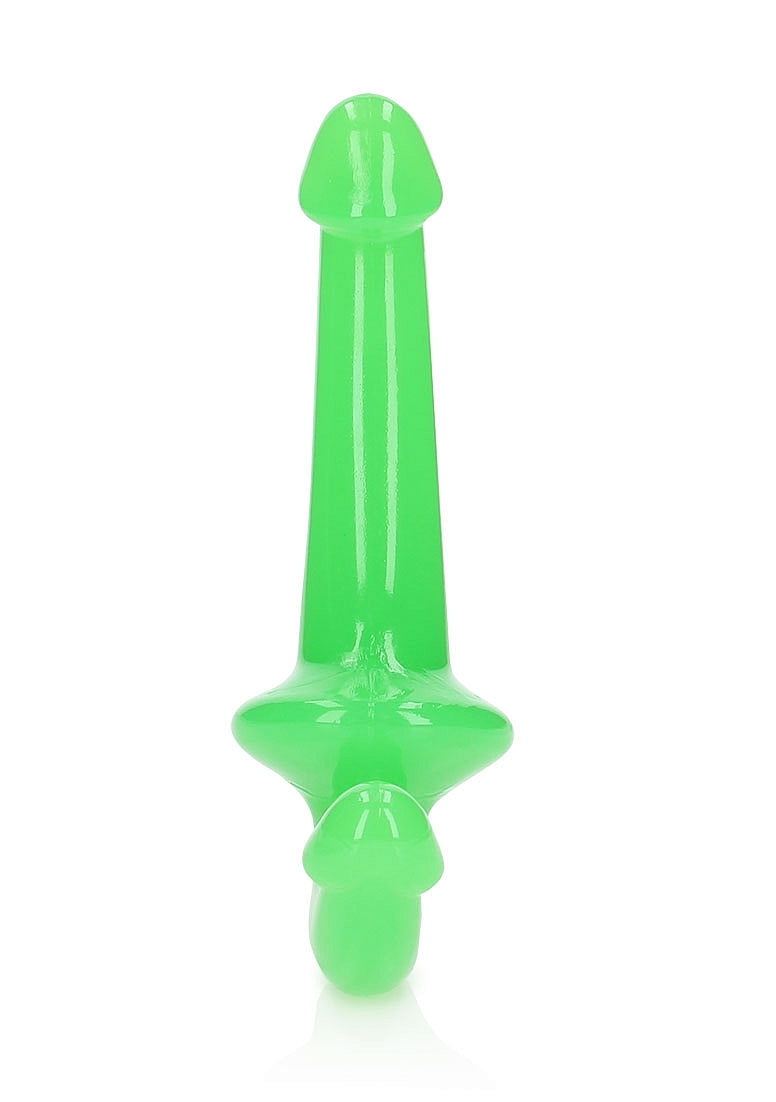 REALROCK GLOW IN THE DARK 6" STRAPLESS STRAP ON GREEN