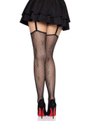 DAISY NET THIGH HIGHS BLACK O/S