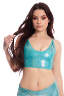 MARINE TWINKLE CROP TOP O/S