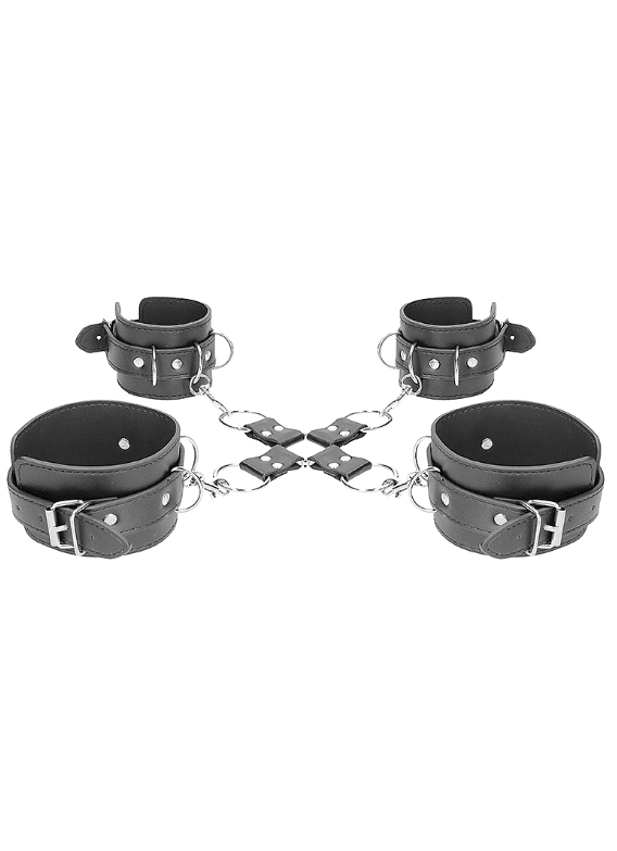 BONDED LEATHER HOGTIE WITH CUFFS
