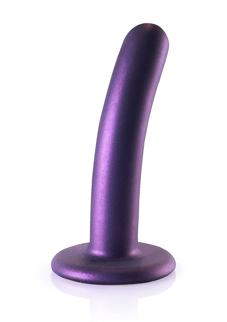 SMOOTH G SPOT 5" DILDO METALLIC PURPLE