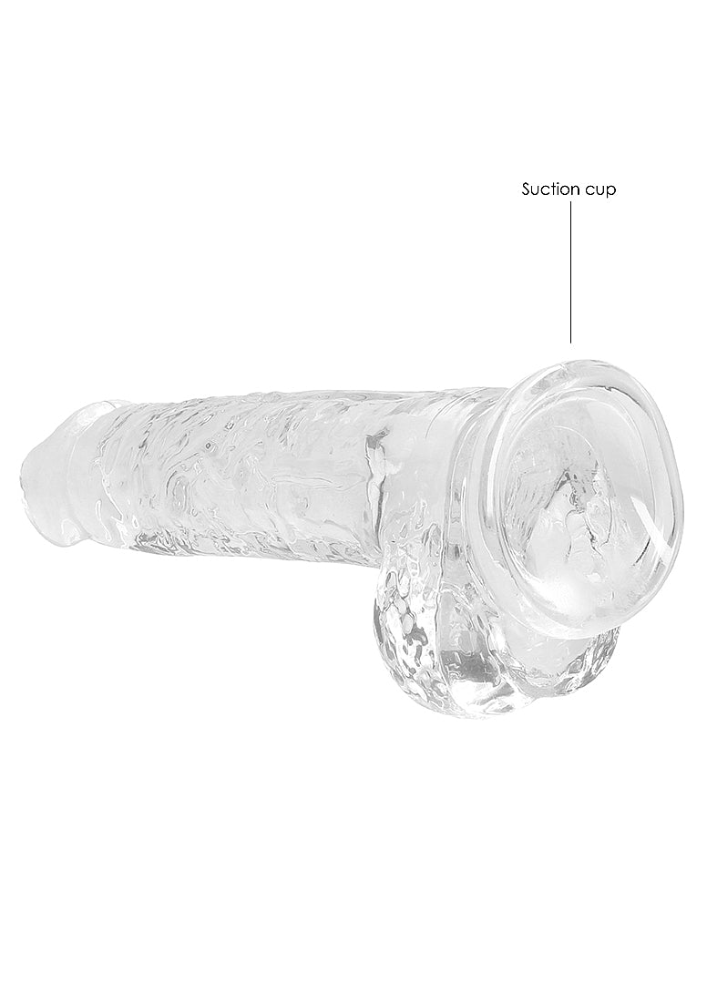 REALROCK 8" DILDO CLEAR