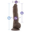 AU NATUREL BIG BOY 10" DILDO CHOCOLATE