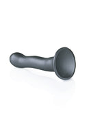 SMOOTH CURVY 7" DILDO GUNMETAL