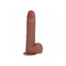 REALROCK VIBRATING & ROTATING DILDO TAN 8"