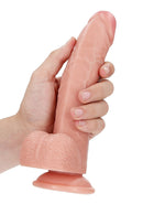 REALROCK 8" CURVED DILDO WHITE