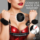 MASTER SERIES HANDLER FURRY CUFFS WITH HANDLE