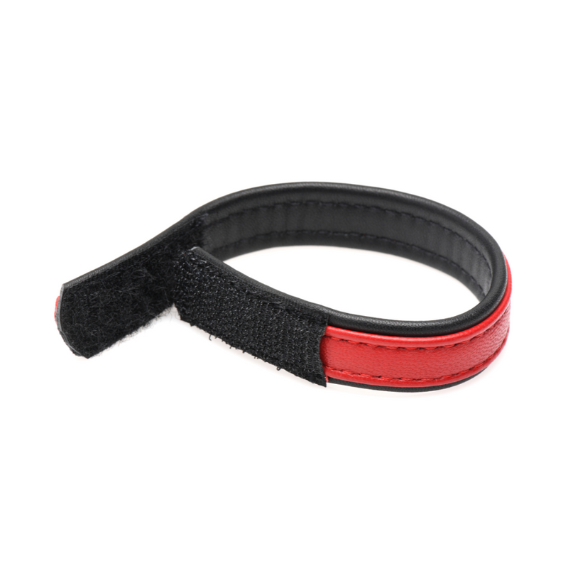 STRICT LEATHER VELCRO C-RING RED