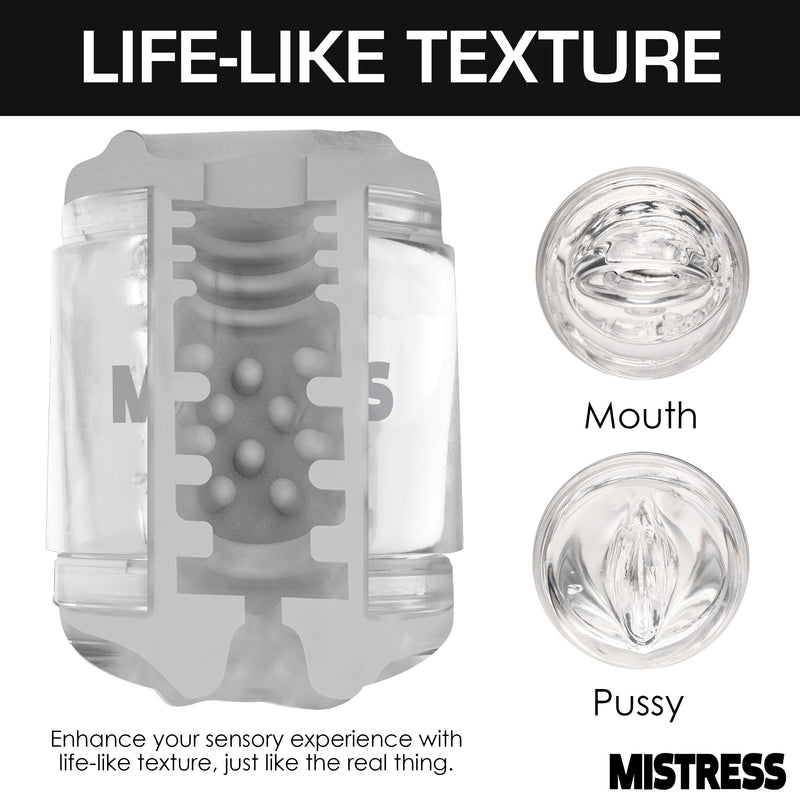 MISTRESS DOUBLE SHOT MOUTH & PUSSY CLEAR