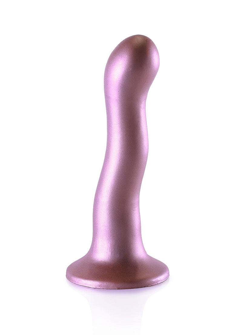 SMOOTH CURVY 7" DILDO ROSE GOLD