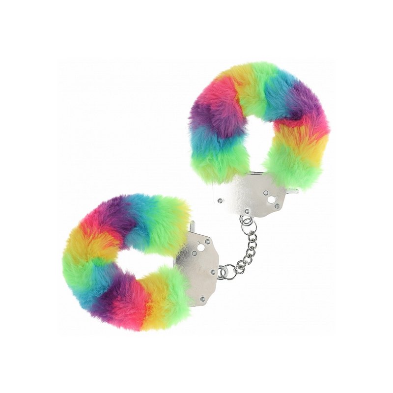 OUCH! HEAVY DUTY FLUFFY CUFFS NEON