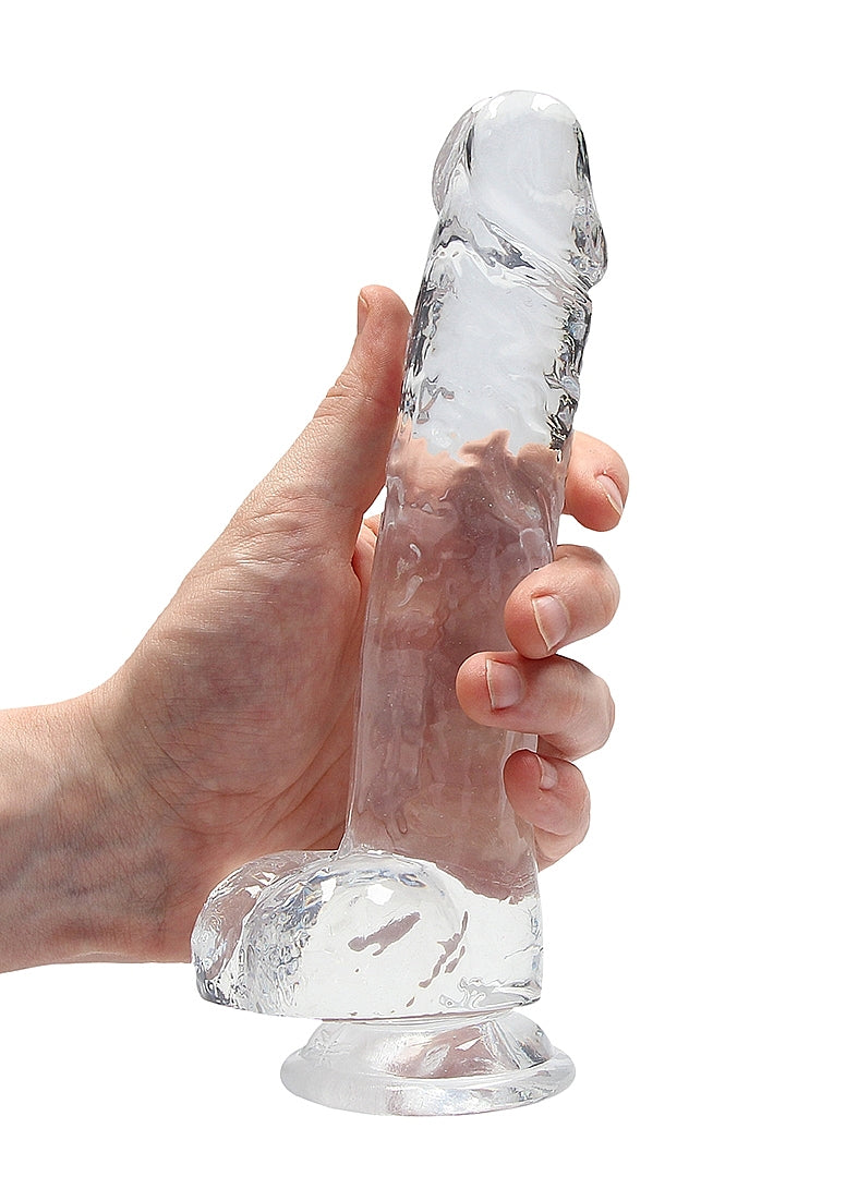 REALROCK 8" DILDO CLEAR