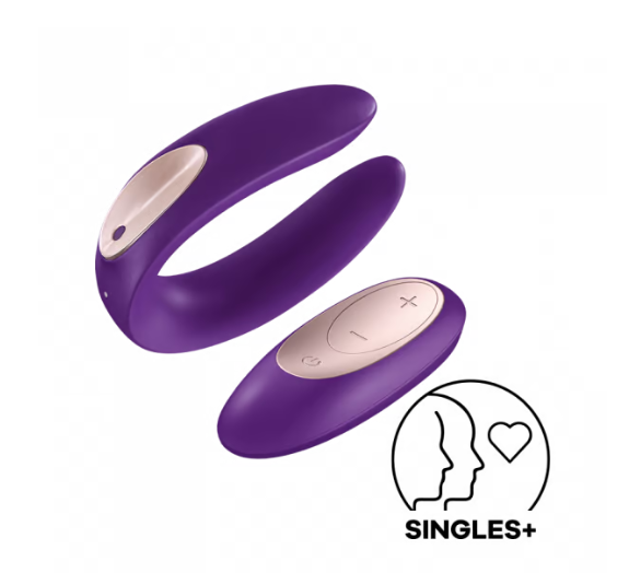 SATISFYER PARTNER PLUS WITH REMOTE PURPLE