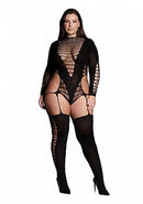 BODYSTOCKING TURTLENECK BLACK P/S