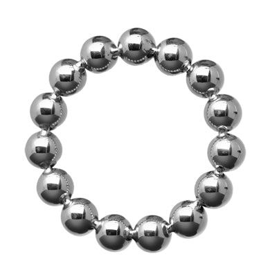 MASTER SERIES STAINLESS STEEL BEADED RING 1.75"