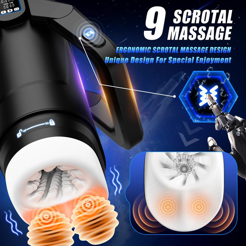 CYBERSKIN THE WING THRUSTING & VIBRATING STROKER BLACK