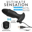 THUNDER PLUG BUTT SLIDER VIBRATING ANAL PLUG WITH REMOTE