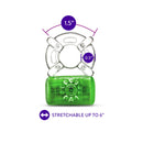 PLAY WITH ME PLEASURE RING NEON GREEN