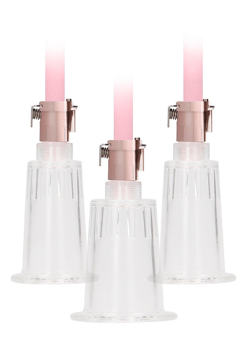 CLITORAL & NIPPLE PUMP SET ROSE GOLD LARGE