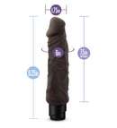AU NATUREL HOME WRECKER 9.25" VIBRATING DILDO CHOCOLATE