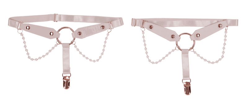 PEACHES N CREAM PEARL LEG GARTERS