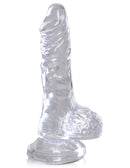 KING C*CK CLEAR 4" DILDO
