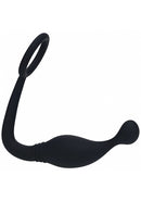 LEVELZ RING WITH PROSTATE STIMULATOR LARGE BLACK