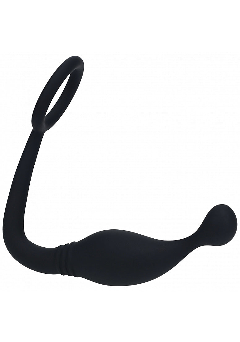 LEVELZ RING WITH PROSTATE STIMULATOR LARGE BLACK