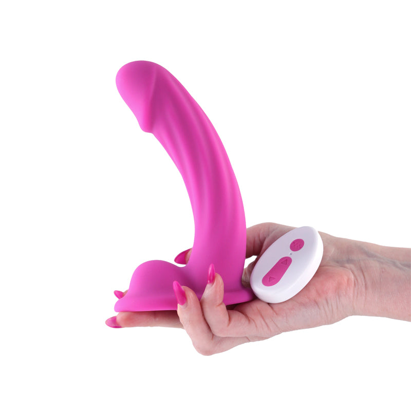COLOURS CURVE VIBRATING 6" DILDO PINK
