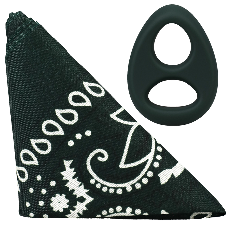 ROCK SOLID THE CODE RING WITH BANDANA GREEN