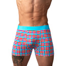 SO COMFY GINGHAM BOXER BRIEF TURQUOISE XLARGE