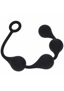 LEVELZ WATERDROP ANAL BALLS LARGE 40MM BLACK