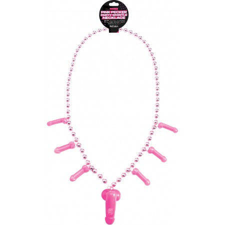 BACHELORETTE PARTY PINK WHISTLE NECKLACE