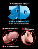 KING C*CK PLUS TRIPLE DENSITY 7.5" DILDO WITH BALLS LIGHT