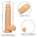 SQUIRTING FUCK STICK VIBRATING 6.5" DILDO WHITE