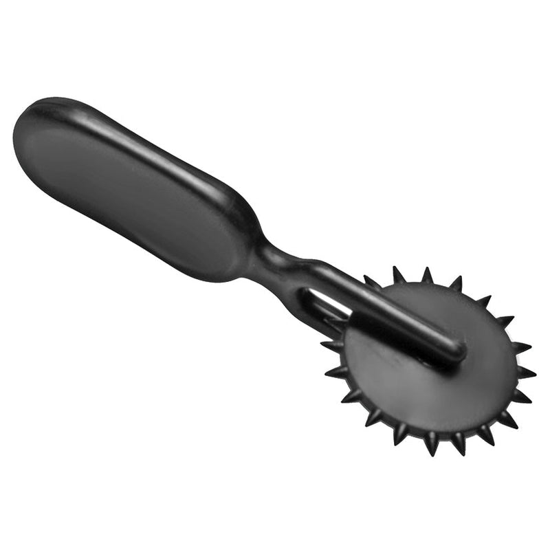 Master Series Lil Devil sensation wheel: black pinwheel with a spiked wheel and a smooth oval handle