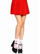 NYLON ANKELT SOCKS STRAWBERRY