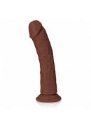 REALROCK 8" CURVED DILDO BROWN