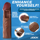 JOCK ENHANCER 1.5" REALISTIC PENIS EXTENSION DARK